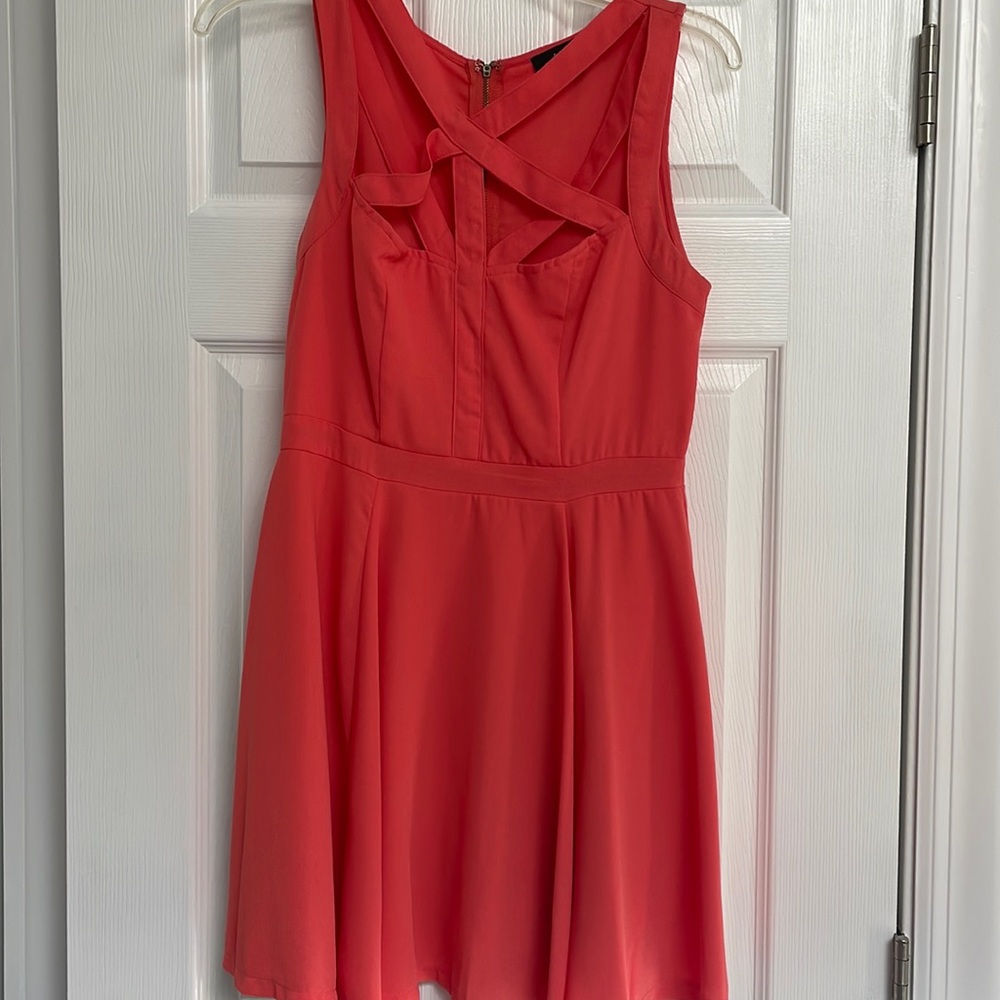 ANGL orange/peach colored casual dress